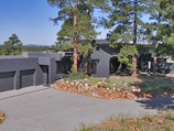 Exterior of contemporary home by Harmony Builders